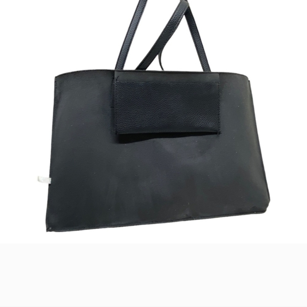 Vince Camuto Textured Black Vigan Leather Shoulder Bag. - Picture 5 of 8